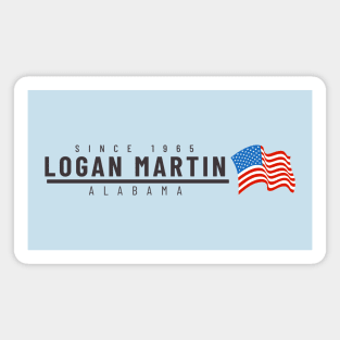 Logan Martin USA - dark text Magnet